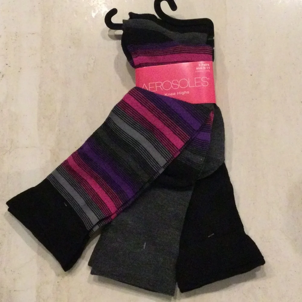 Socks Aerosoles Knee Highs Keds No Show 10 Pairs